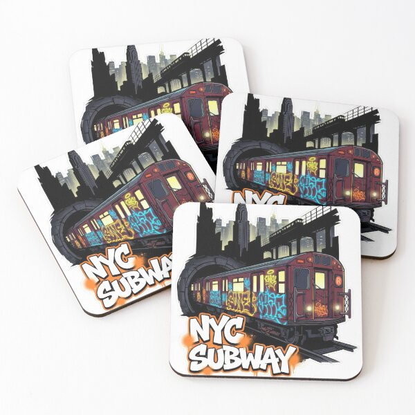 Item preview, NYC Subway R33 Redbird - 1980s Urban Graffiti Edition designed and sold by MayaDelaye.