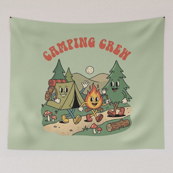 Item preview, Camping Crew: The Vintage Forest Hikers designed and sold by AwesomeBeyondLimits.