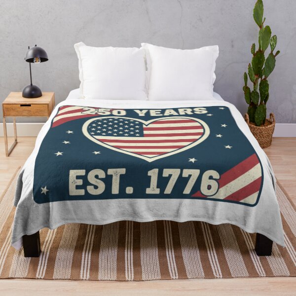 Item preview, Patriotic Heart Flag 250th Anniversary USA Vintage Gift designed and sold by chattsuede.