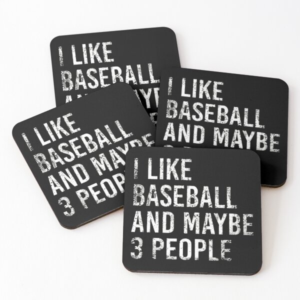 Item preview, I Like Baseball and Maybe 3 Three People designed and sold by SkeletonsDanger.