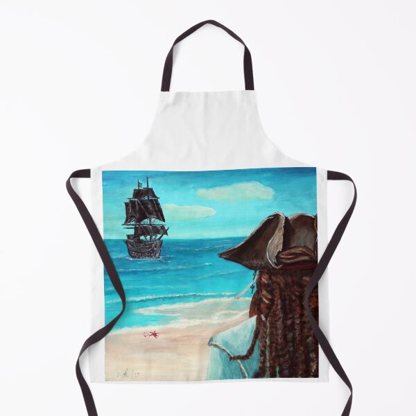 Item preview, Pirate Captain – Dramatic Pirate Ship & Ocean Fantasy Art designed and sold by ZiehrArt.
