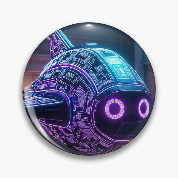 Item preview, Cyberpunk Kawaii Circuit Sub – Neon Glow Baby designed and sold by NordseeSteel.