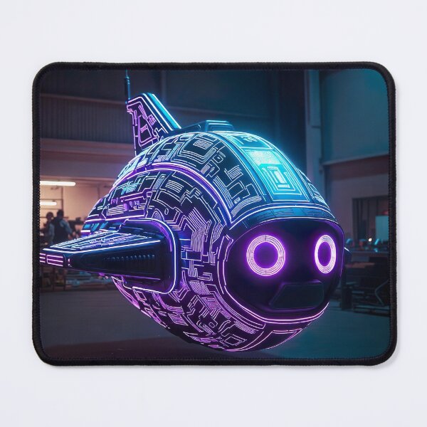 Item preview, Cyberpunk Kawaii Circuit Sub – Neon Glow Baby designed and sold by NordseeSteel.