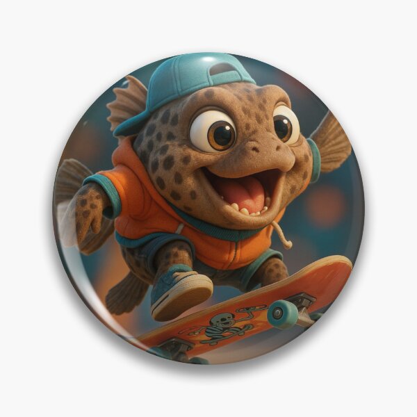 Item preview, Skater Grouper Fish designed and sold by Sillytoe.
