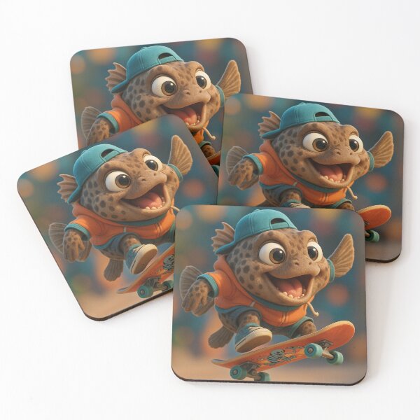 Item preview, Skater Grouper Fish designed and sold by Sillytoe.