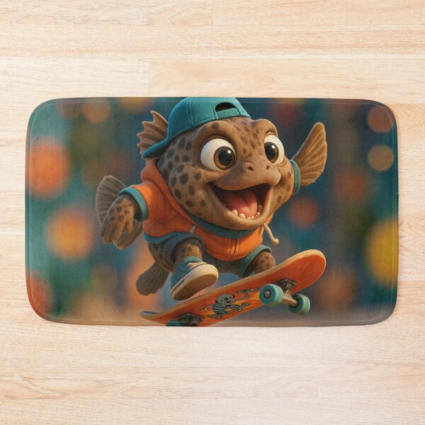 Item preview, Skater Grouper Fish designed and sold by Sillytoe.