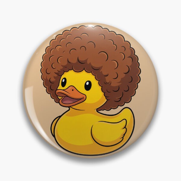 Artikelvorschau, Niedliche Illustration einer Gummiente mit Afro-Frosch entworfen und verkauft von MonkiFlipp.