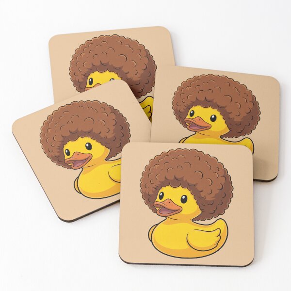 Item preview, Cute Afro Rubber Duck Illustration designed and sold by MonkiFlipp.
