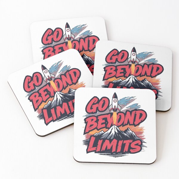 Item preview, Go Beyond Limits Rocket Motivation Mountain Design designed and sold by MeluryPrints.
