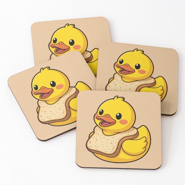Item preview, Cute Bread Duck Funny Cartoon designed and sold by MonkiFlipp.