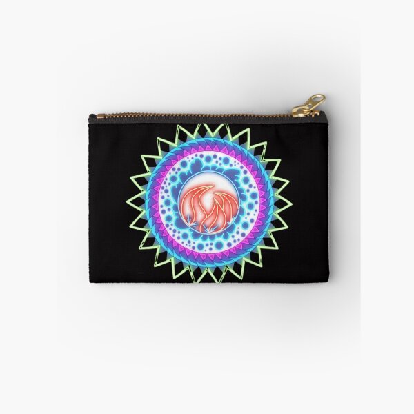 Item preview, Neon Flame Mandala Sacred Geometry Art designed and sold by Color for Balance .