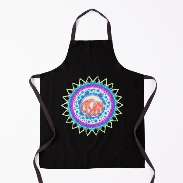 Item preview, Neon Flame Mandala Sacred Geometry Art designed and sold by Color for Balance .