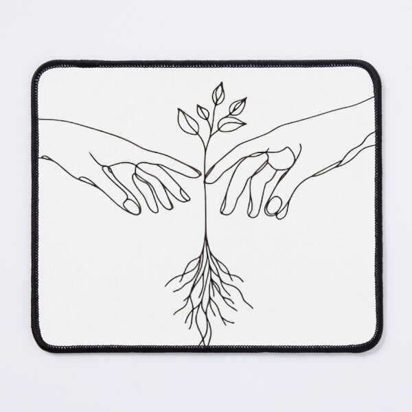Item preview, Continuous Line Hands and Root Connection Art designed and sold by thenextstepua.