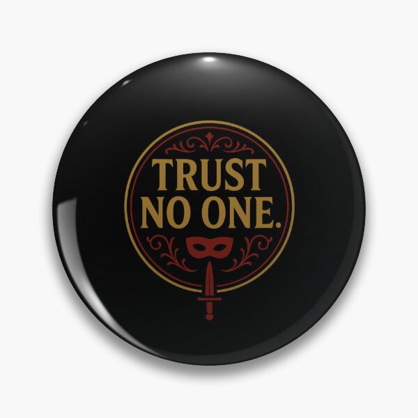 Item preview, Trust No One | The Traitors Inspired Emblem Design designed and sold by pick-o-print.
