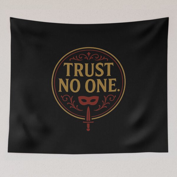 Item preview, Trust No One | The Traitors Inspired Emblem Design designed and sold by pick-o-print.