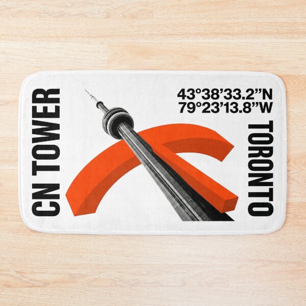 Item preview, CN Tower Toronto Brutalist Graphic Architecture Poster designed and sold by Motel Mirage.