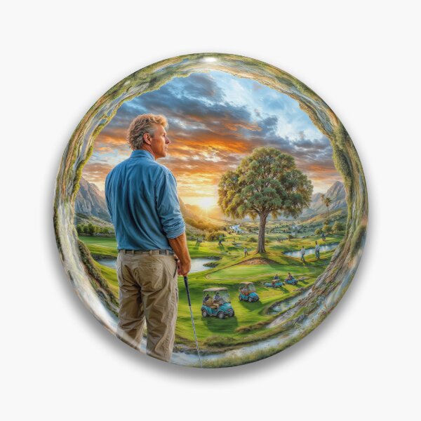 Item preview, Day Dreaming golfing into a surreal abstract sunset designed and sold by AngelottiCR.