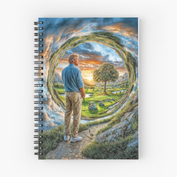 Item preview, Day Dreaming golfing into a surreal abstract sunset designed and sold by AngelottiCR.