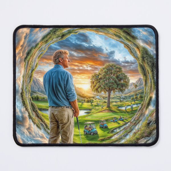 Item preview, Day Dreaming golfing into a surreal abstract sunset designed and sold by AngelottiCR.