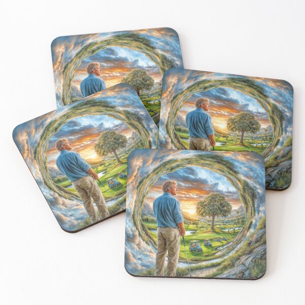 Item preview, Day Dreaming golfing into a surreal abstract sunset designed and sold by AngelottiCR.