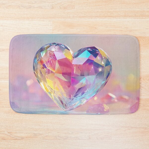 Item preview, Colorful crystal heart on display designed and sold by anytka.