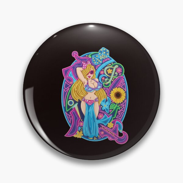 Item preview, Neon Pin-Up Fantasy Tattoo Art designed and sold by Color for Balance .