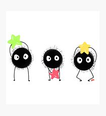 spirited away -- soot sprites and their stars Photographic Print