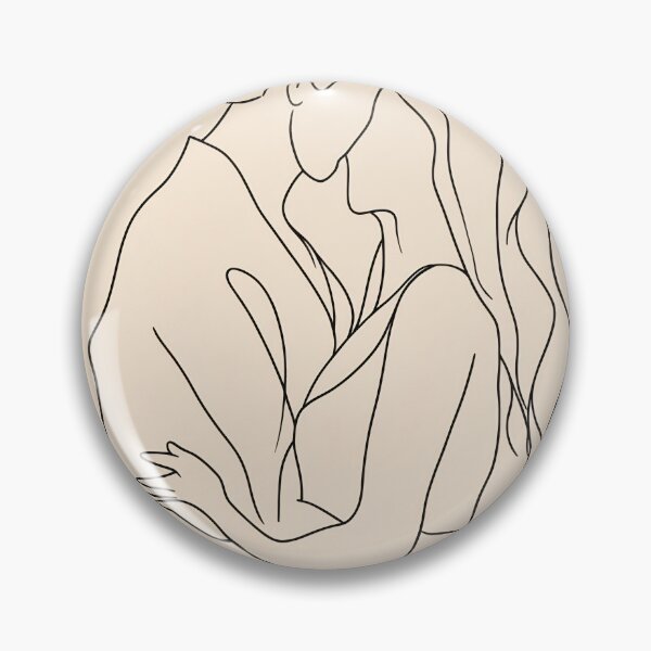Item preview, Couple embracing in line art designed and sold by anytka.