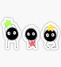 spirited away -- soot sprites and their stars Sticker