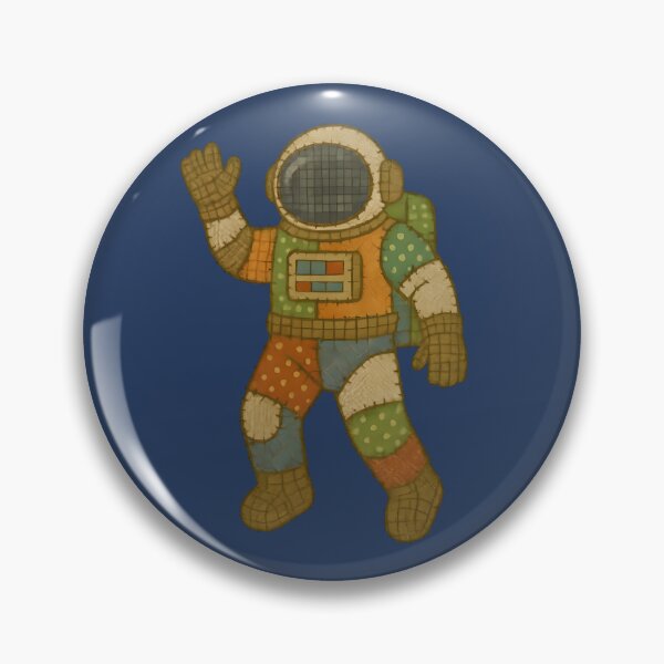 Item preview, Faux Patchwork Space Explorer – Cozy Quilted Astronaut Design designed and sold by shmupod.