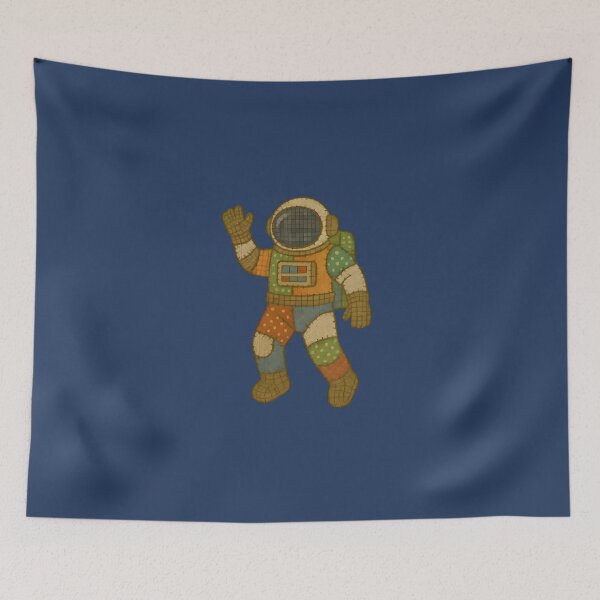 Item preview, Faux Patchwork Space Explorer – Cozy Quilted Astronaut Design designed and sold by shmupod.