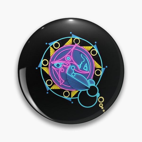 Item preview, Neon Cosmic Bird Mandala Tattoo Art designed and sold by Color for Balance .