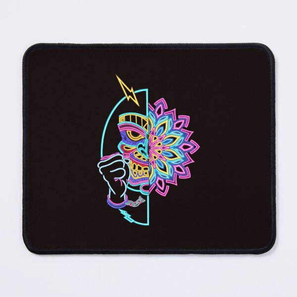 Item preview, Neon Mask Mandala Warrior Tattoo Art designed and sold by Color for Balance .