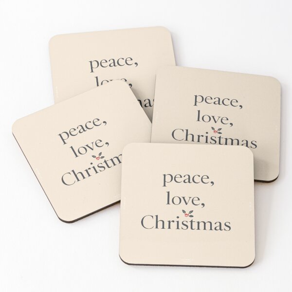 Item preview, Minimalist Peace, Love and Chirstmas designed and sold by Nature's Palette.
