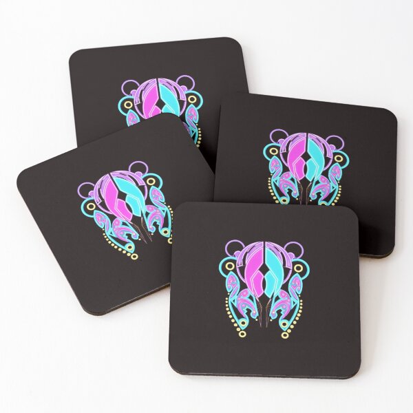 Item preview, Neon Geometric Totem Glow Tattoo Art designed and sold by Color for Balance .