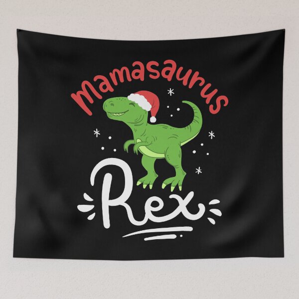Item preview, Mamasaurus Rex: Christmas Dinosaur Santa Hat designed and sold by ChaaiTee.