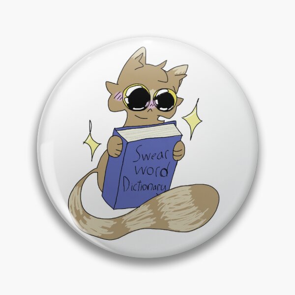Item preview, Swear-word dictionary cat sticker. designed and sold by BaileySticker67.