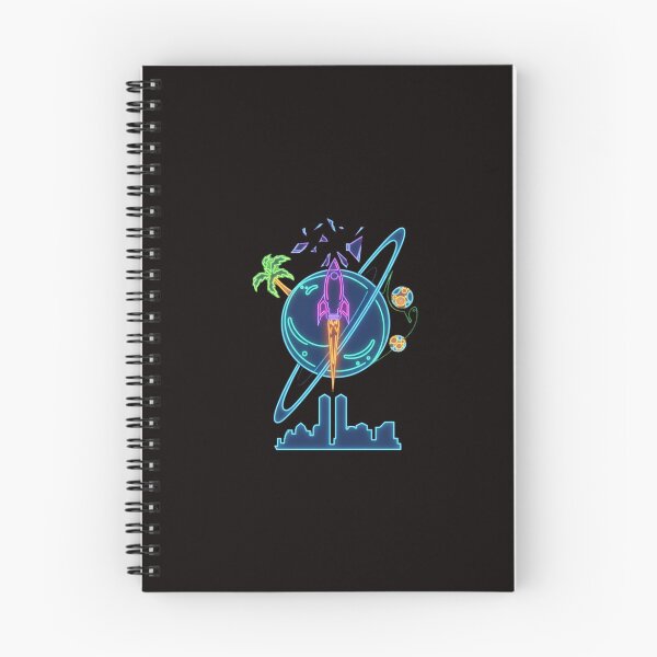 Artikelvorschau, Neon Rocket Planet Escape Tattoo Art entworfen und verkauft von Color for Balance .