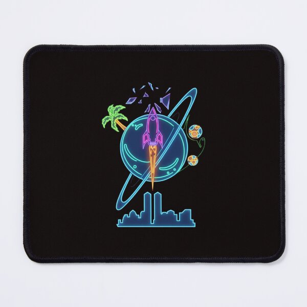 Item preview, Neon Rocket Planet Escape Tattoo Art designed and sold by Color for Balance .