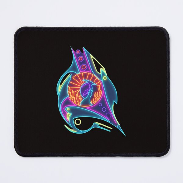 Item preview, Neon Flame Silhouette Cyber Tattoo Art designed and sold by Color for Balance .