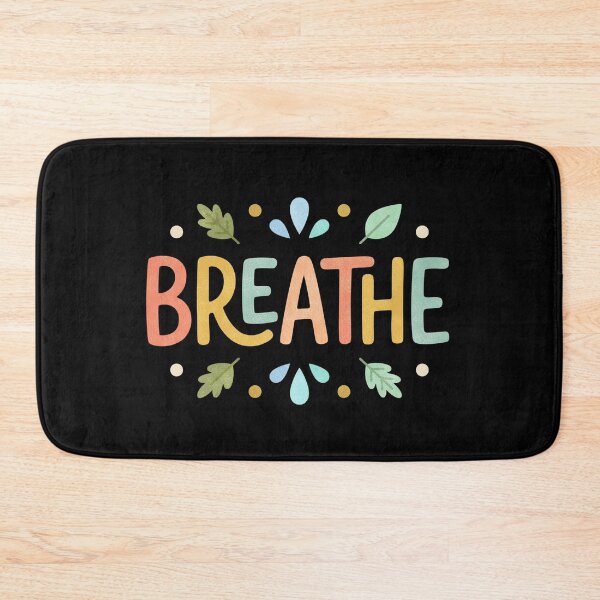 Item preview, Breathe Mindful Calm Positive Nature Quote designed and sold by FreshVibe Prints.