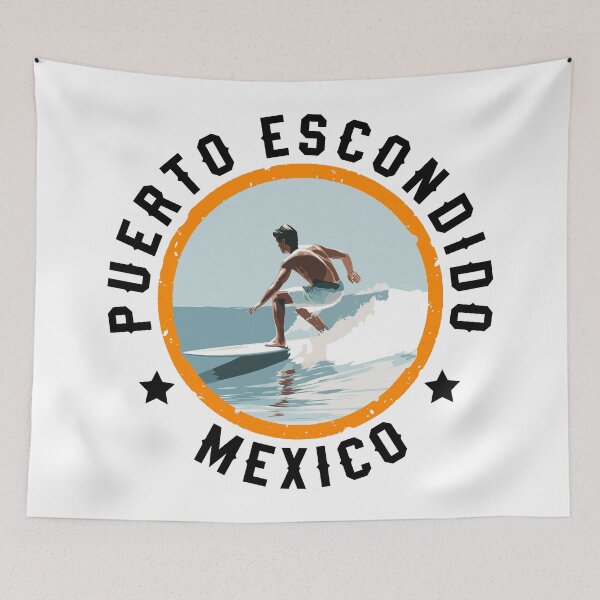 Item preview, Puerto Escondido - Mexico (with Black Lettering) designed and sold by VelvetRoom.
