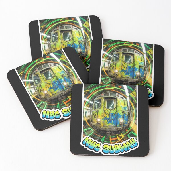 Item preview, NYC Subway R32 Fisheye - 90s Skate Style Graffiti Art designed and sold by MayaDelaye.
