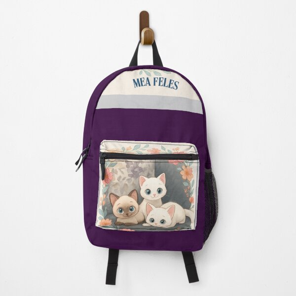 Item preview, Cute Trio Kitten Floral Illustration - ''MEA FELES' designed and sold by doktordanTemiz.