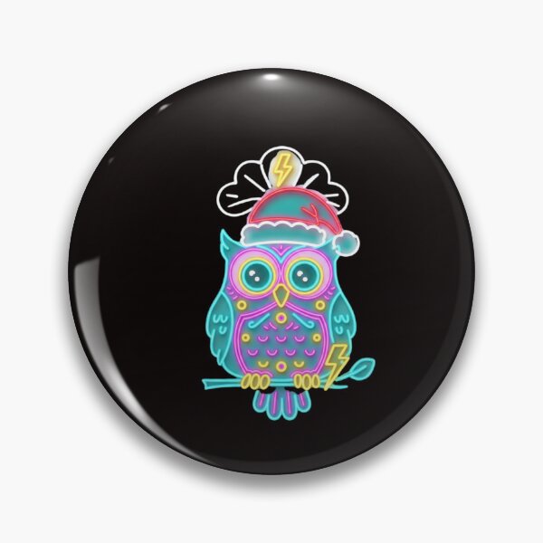 Item preview, Neon Christmas Owl Holiday Glow designed and sold by Color for Balance .