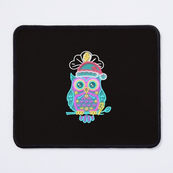 Item preview, Neon Christmas Owl Holiday Glow designed and sold by Color for Balance .
