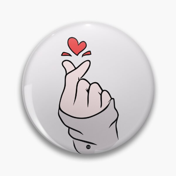 Item preview, Saranghae gesture (fc) designed and sold by XUSRedbubble.