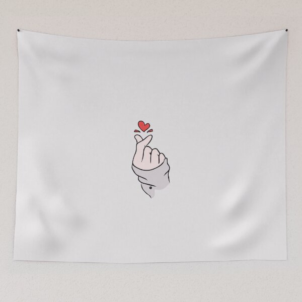 Item preview, Saranghae gesture (fc) designed and sold by XUSRedbubble.