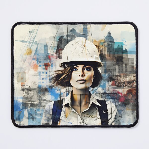 Item preview, Confident woman at construction site designed and sold by anytka.