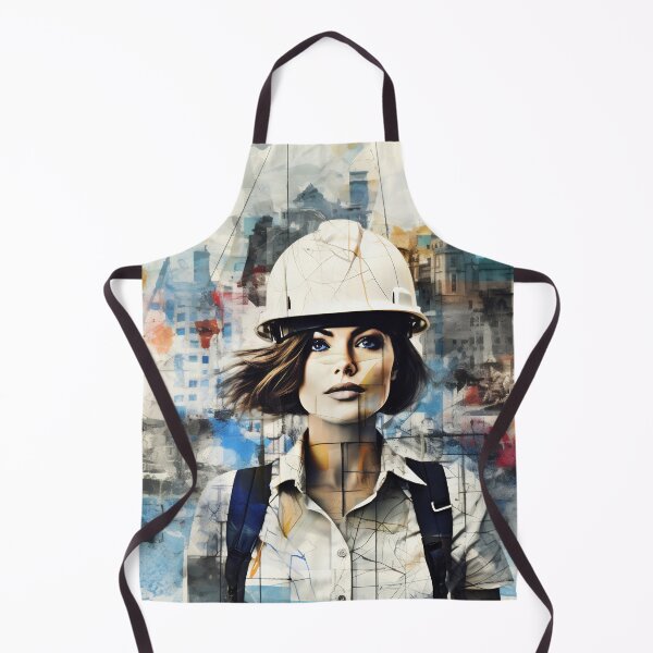 Item preview, Confident woman at construction site designed and sold by anytka.